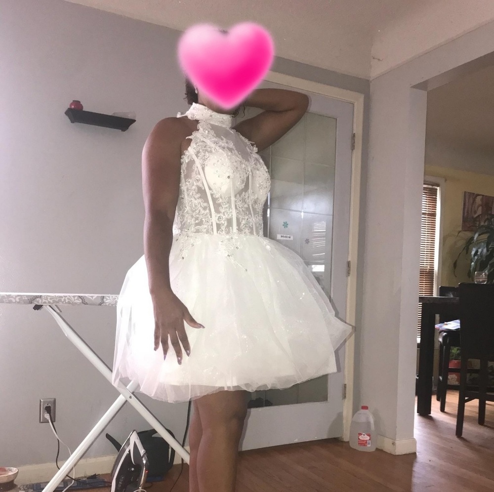 1wedding dress 1 reception dress